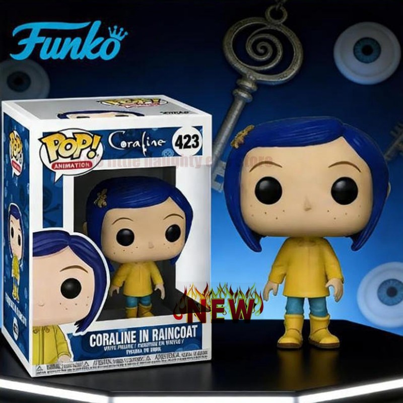 Best Seller Funko Pop Animation Coraline Coraline in Raincoat 423 Limited Style Vinyl Figure NewYear