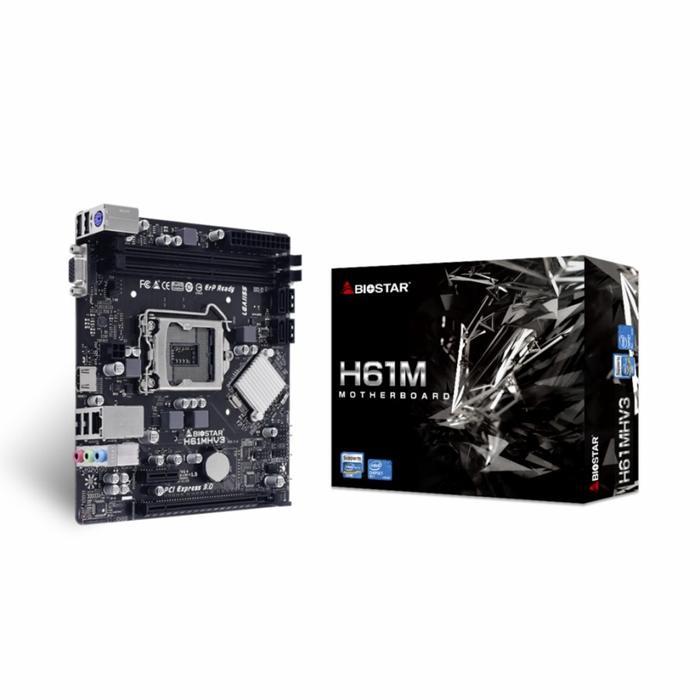 Biostar H61MH Motherboard Micro ATX LGA1155 Intel H61 DDR3