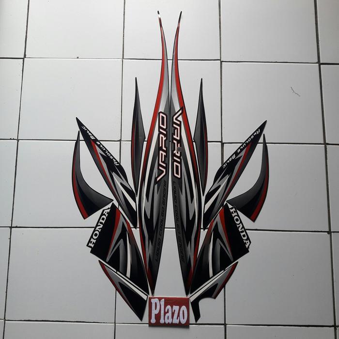 stiker striping body motor Vario 2013 Hitam