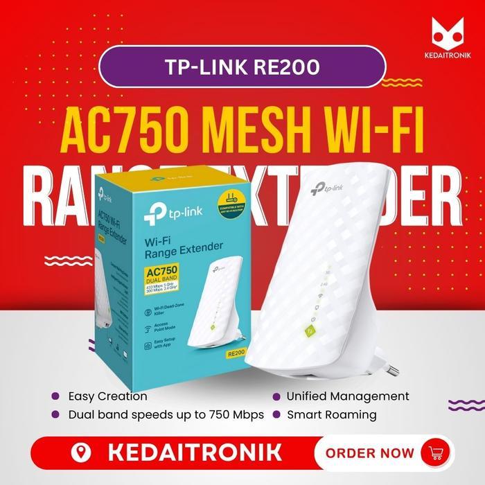 Wifi Range Extender Tp Link Re200 Tplink Re 200 Ac750 Dualband