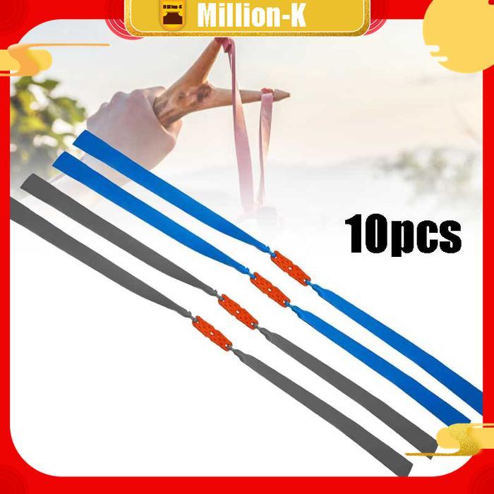 Sale 10Pcs Karet Ketapel Tali Ketapel Slingshot Rubber Elastic Band Catapul