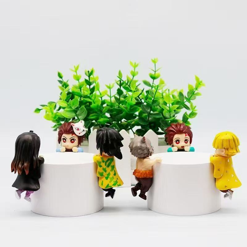Demon Slayer Hippers Blind Box Mini Action Figures Collectible Desktop Decoration Anime Character