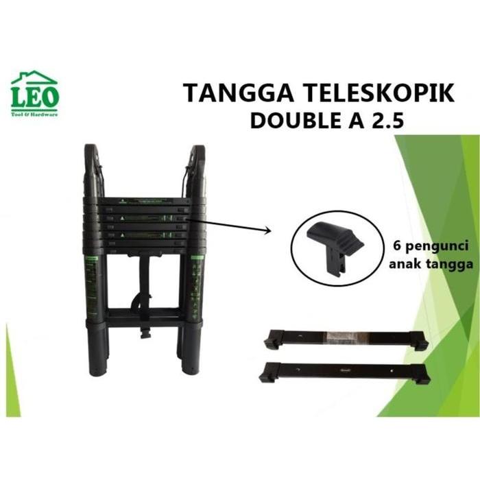 Tangga Double A Teleskopik Telescopic 2,5 X 2,5 5 M Ladder Onat Terlaris