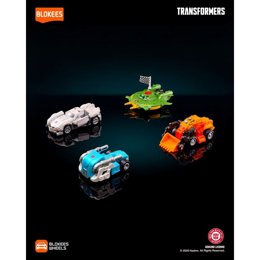 BLOKEES WHEELS TRANSFORMERS C02 Wreck & Rule OverLord Model Kit Hasbro Genuine License Plane Tank