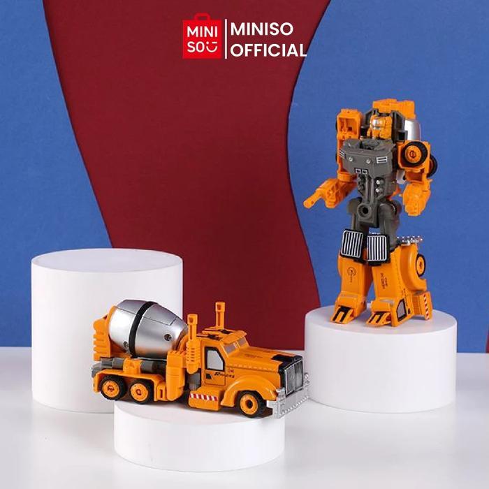 Promo Miniso Variant Toy Mainan Mixer Truck Mining Truck Excavator Crane Bulldozer Mainan Anak