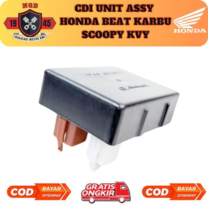 FREE ONGKIR CDI UNIT ASSY MOTOR BEAT KARBU / CDI KVY HONDA SCOOPY KARBU & SPACY KARBU -