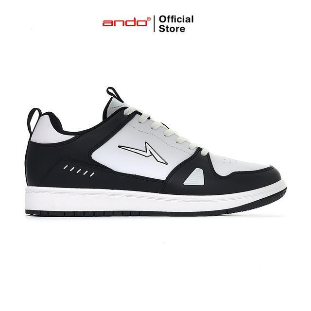 Ando Official Sepatu Sneakers Teragos Pria Dewasa - Putih/Hitam