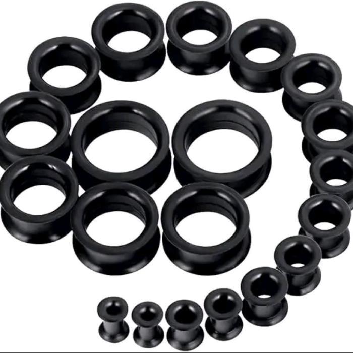 1 Pcs Piercing Earplug Silicon Earplug karet ( Earplug Silicon) Telinga Kuping
