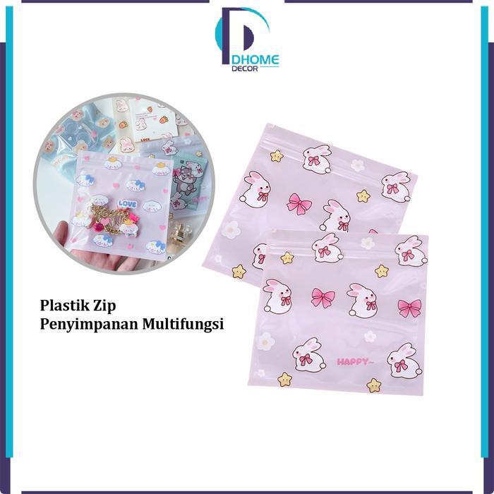 [COD] DH C1281 Ziplock Bag Bungkus Makanan Sachet Karakter Lucu