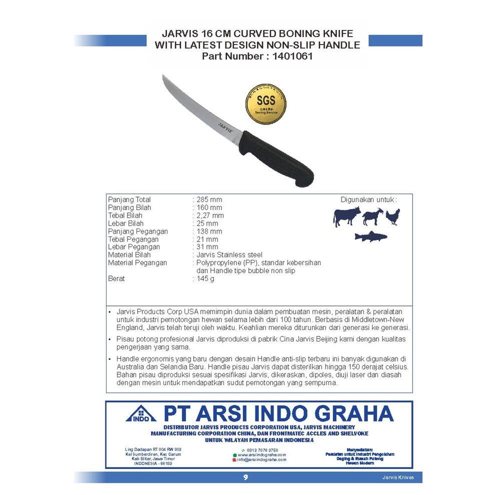 1401061 JARVIS 16 CM CURVED BONING KNIFE WITH LATEST DESIGN