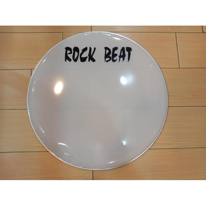 head drum, drum head, kulit drum rock beat 22" putih susu
