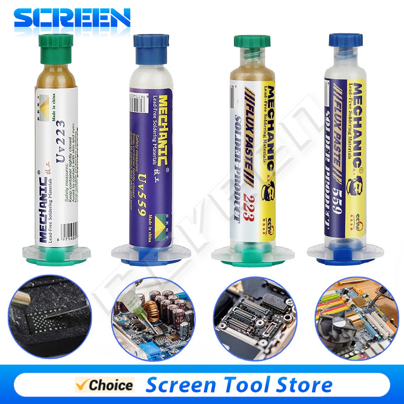 MECHANIC UV559/223 10cc High Activity Mild Rosin Lead-Free Solder Flux No-Clean Light odor Welding P