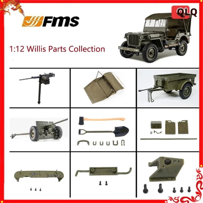 Fms Hobby 1/12 Willys Rc Car Anti Collision Hood Window Steel Plate