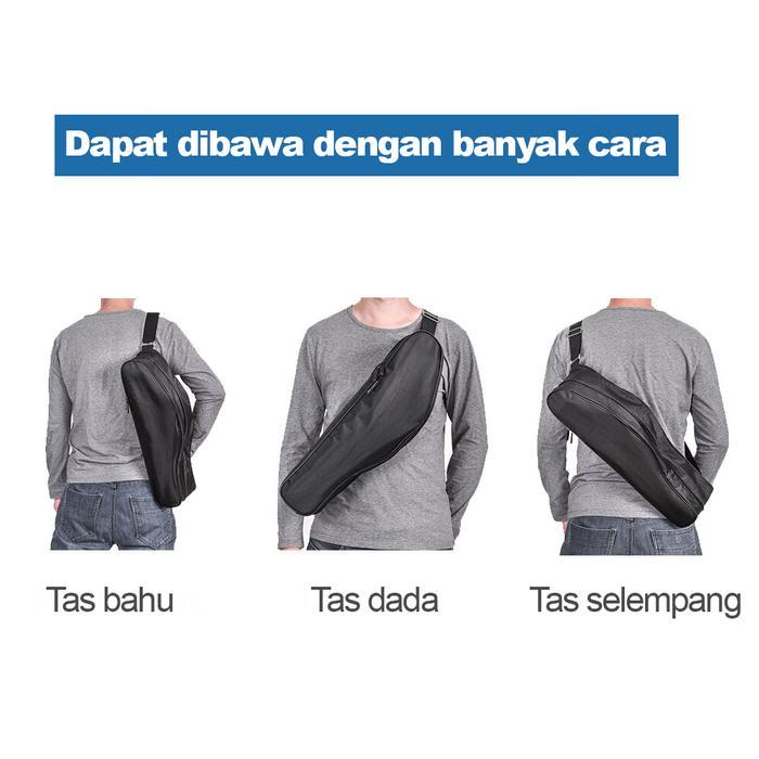 Tas Joran Pancing Tegeg Antena Ukuran 50Cm Dengan Kompartemen Ganda Dari Kain Nylon 1680 Berkualitas