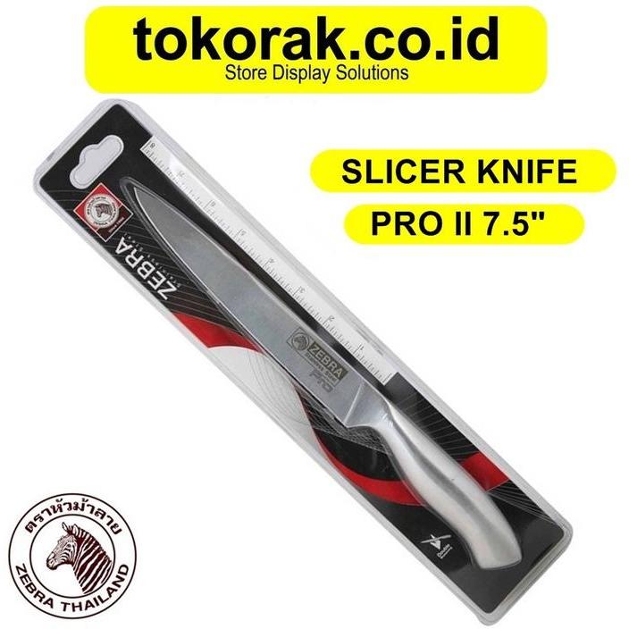 ZEBRA SLICER KNIFE 7.5 INCH 100270 PISAU IRIS - PISAU DAPUR STAINLESS