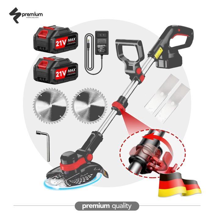 K-ONE 188V/88V/12V Mesin potong rumput baterai dg roda Mesin pemotong rumput listrik pemotong rumput