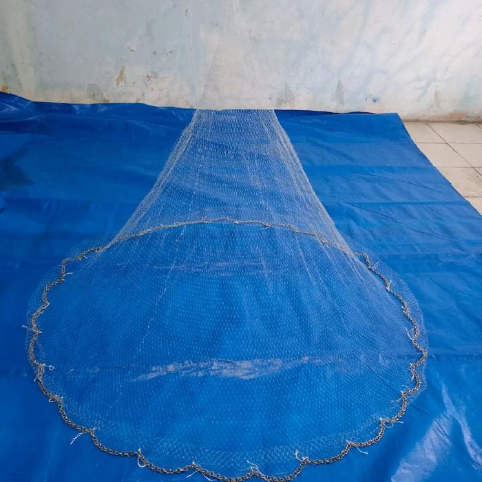 Termurah Jala Lempar Jala ikan 1 meter inci 025 bahan senar pemberat timah murah 