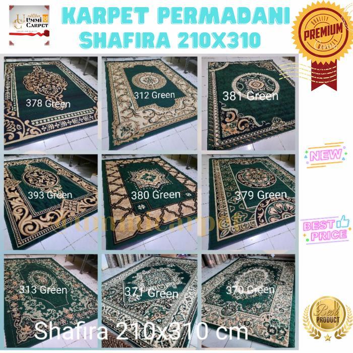 Karpet permadani jumbo 210x310 karpet lantai karpet hijau klasik