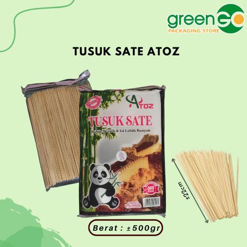 TUSUK SATE BAMBU ATOZ 500GR TUSUK SATE PANJANG TUSUK SATE AYAM KAMBING