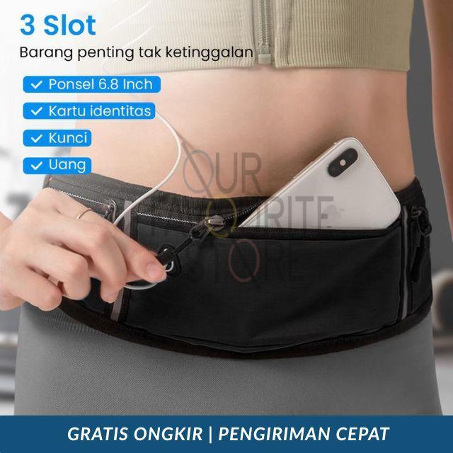 Svrg - Tas Pinggang Olahraga Tas Ponsel Lari Tahan Air Tas Pinggang Olahraga Lari Big Elastis Karet