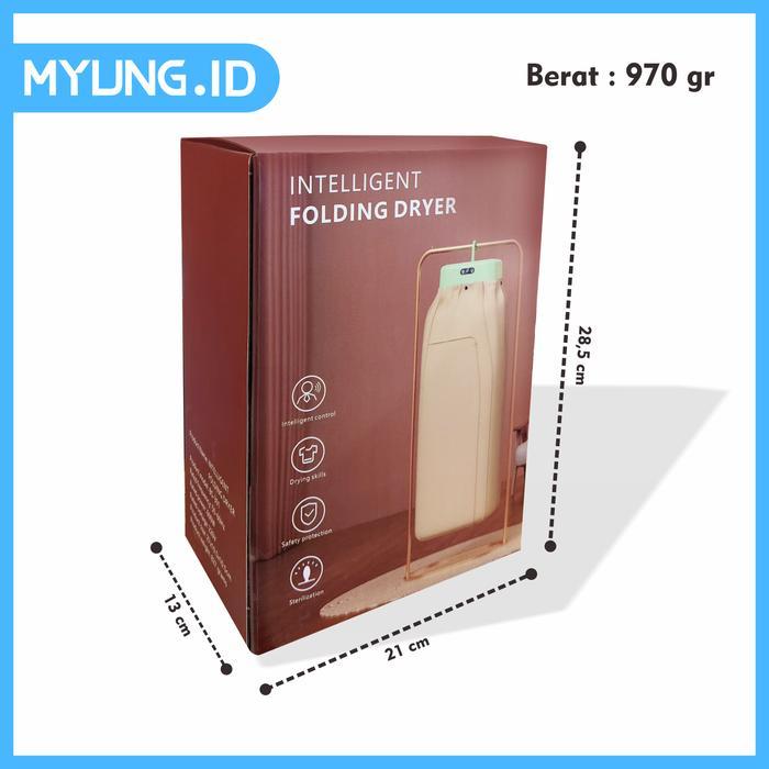 Myung.id Mesin Pengering Pakaian Portabel / Pemanas Pakaian Lipat Elektrik / Pengering Baju Otomatis