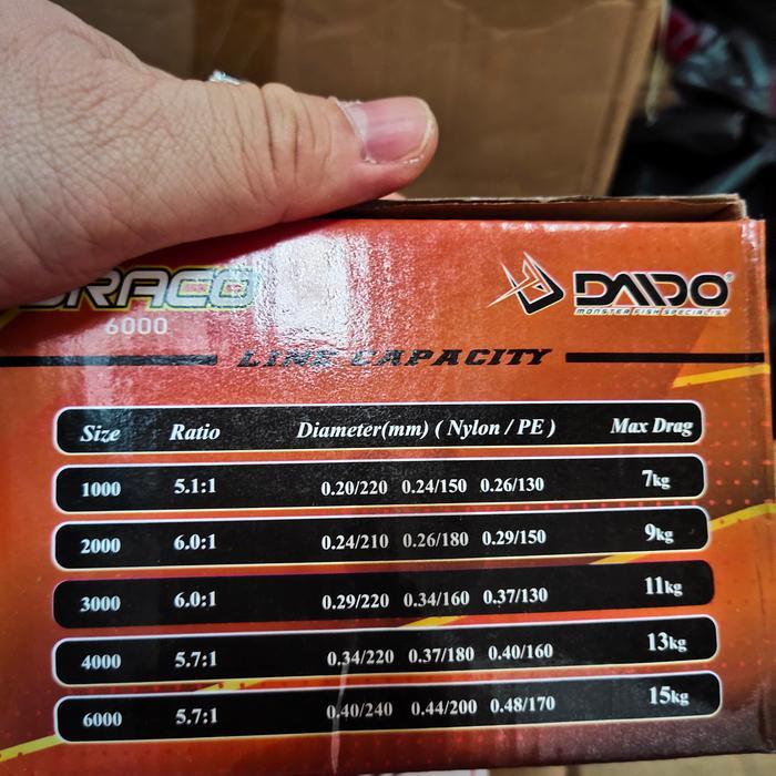 HOT SALE Reel daido draco pilihan 4000 atau 6000 BISA GRAB