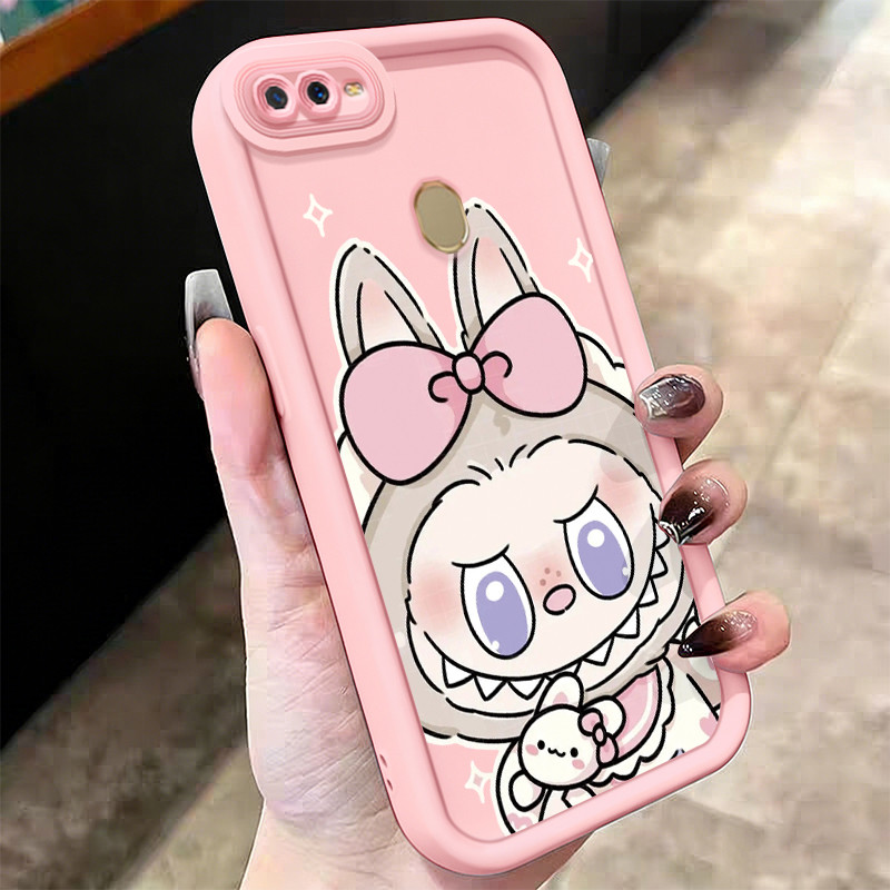 Casing Hp untuk OPPO A7 A5s A12 A12s A11K Case Karakter Kelinci Kado Kasing silikon Cesing Softcase 