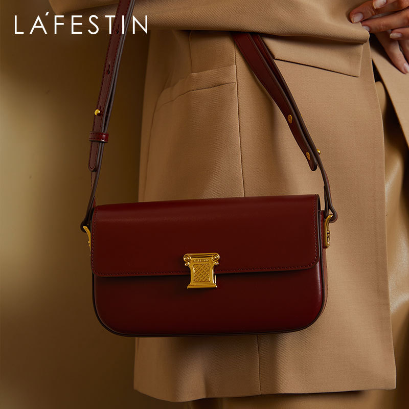 LA FESTIN Original Brand New Shoulder Crossbody Bag Handbag Women Leather Bag Small Square Bag