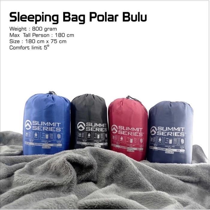 Paket Sleeping Bag Polar Bulu + Matras Spons Paketan Camping Matras Sleeping Bag #Gratisongkir