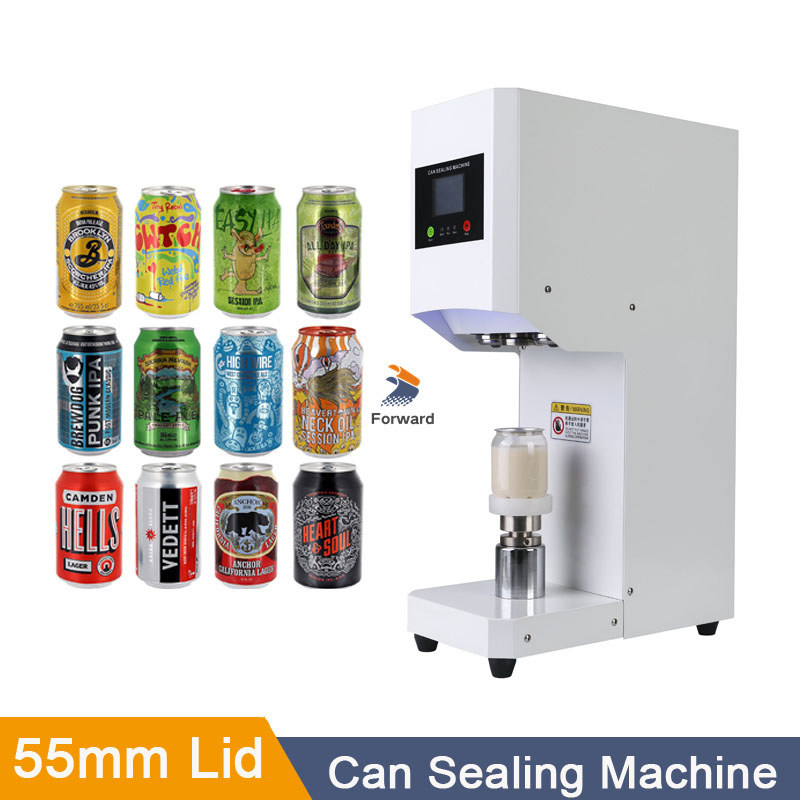 Intelligent Tin Can Sealing Machine Automatic Rotary 5.5mm PET Bottle Can Seamer Beer Can Sealer For