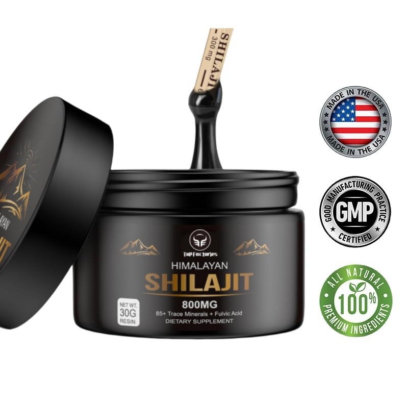 Shilajit Pure Himalayan Organic Natural Shilajit Resin -500mg Maximum Efficacy, Containing 85+trace