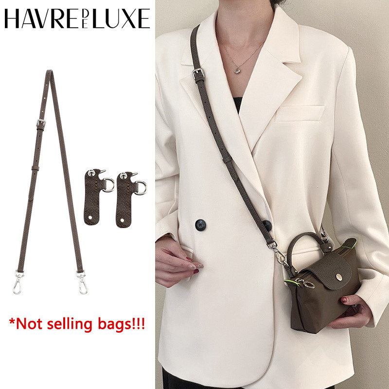 Cowhide Leather Crossbody Bag Shoulder Strap Fit for Longchamp Terra mini Replacement without