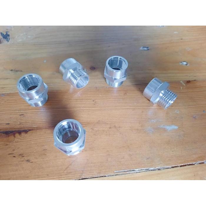 Adaptor Tabung Spray Gun M14 X M16 Nepel M14X1 Ke M16X1.5 #Gratisongkir