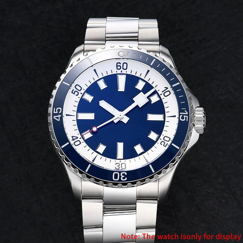 Ceramic Bezel Insert For Breitling Dark Blue 42*35mm Luminous Pip at 12 Fits SUPEROCEAN AUTOMATIC 46