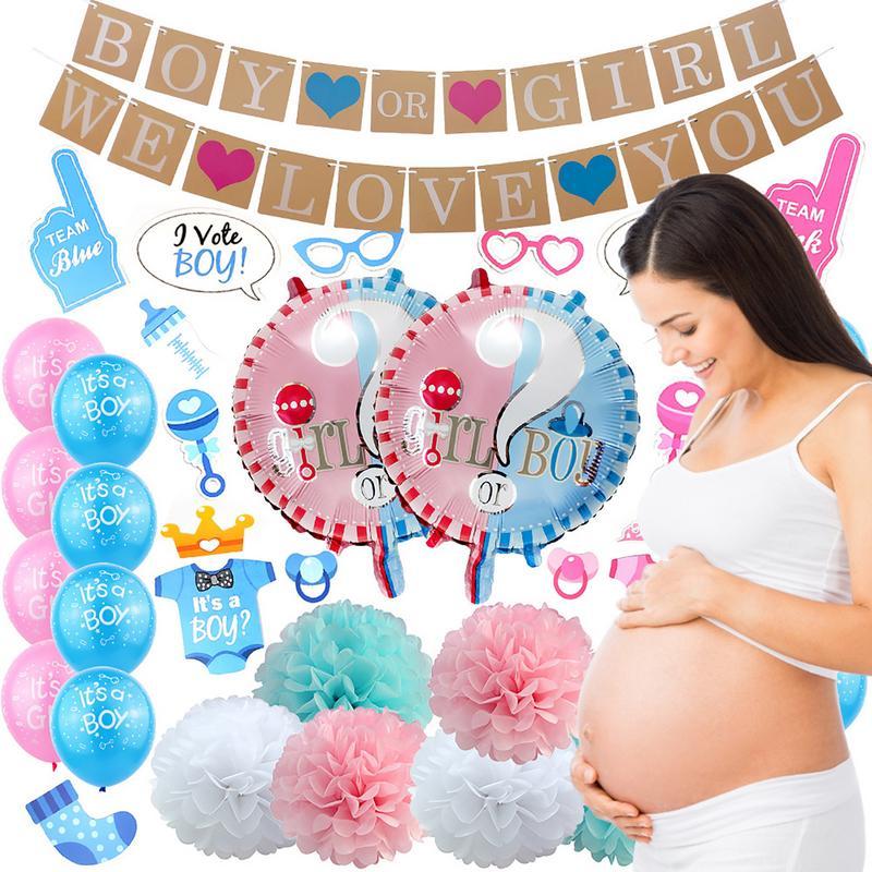 Gender Reveal Party Decorations Gender Reveal Party Supplies Kit Boy Or Girl Balloon Gender Reveal P