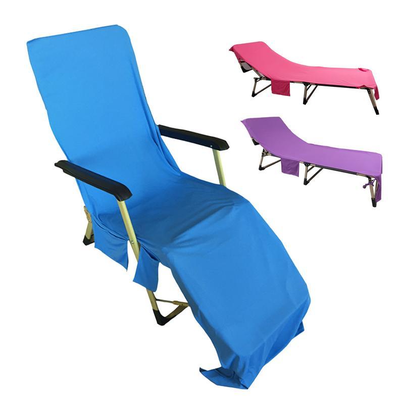Beach Towels Portable Beach Pool Sun Lounge Chair Cover Beach Towel Adults Sun Lounger Bed Holiday G