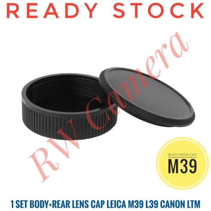 M39 Tutup Body Plus Rear Lens Cap Lensa Belakang Bodi Leica L39 LTM *