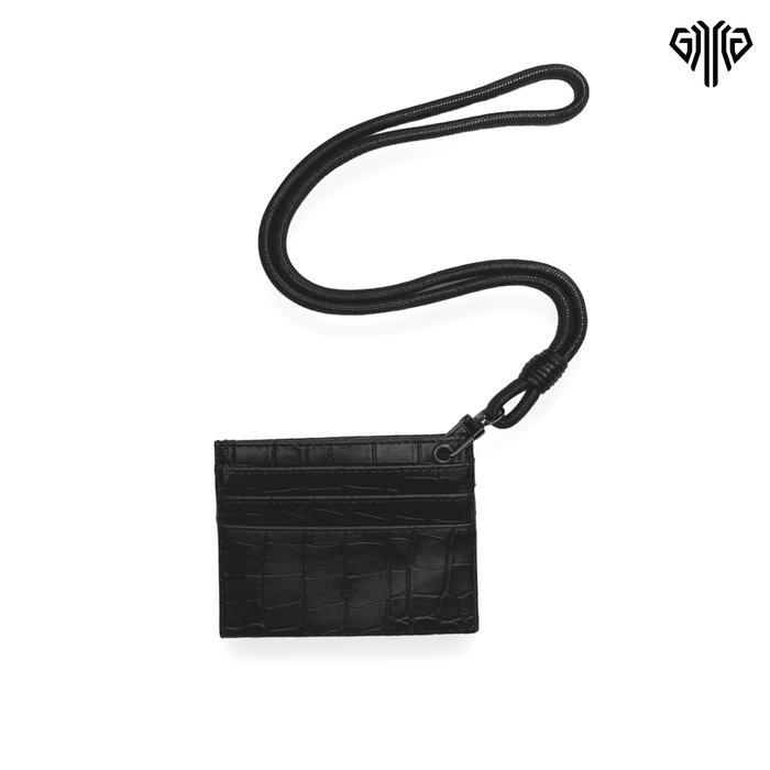 TERLARIS Dompet Kartu Coroco Hitam Gantungan Pria Wanita Motif Kulit DDCOGAN READY STOCK