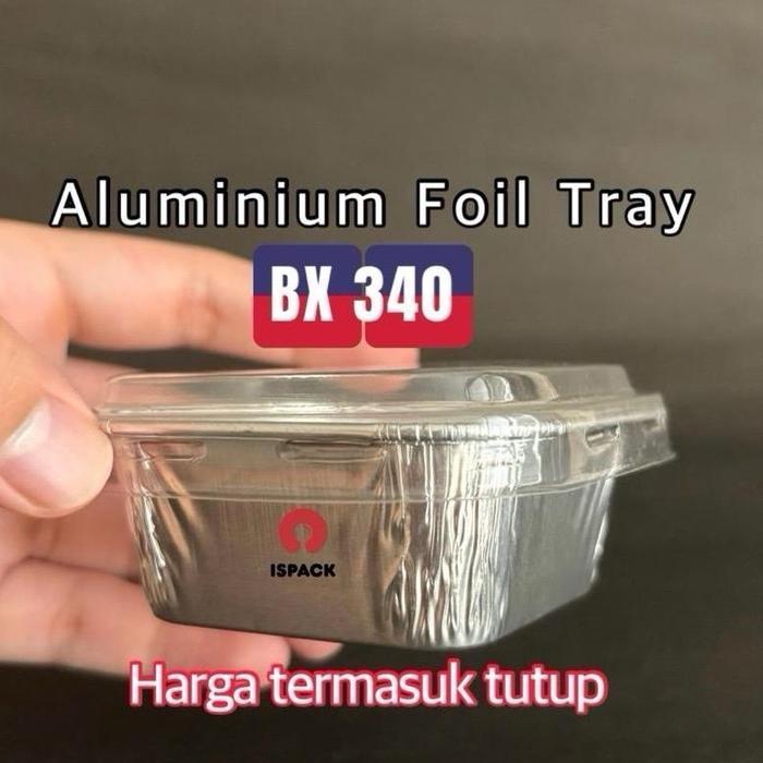 ALUMINIUM TRAY BX-340 TERMASUK TUTUP / ALU TRAY BX340 TERMASUK TUTUP