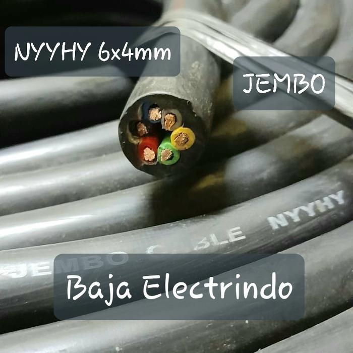 Kabel Serabut Isi 6 Nyyhy 6X4Mm Jembo Per Meter Nyyhy 6X4 Mm