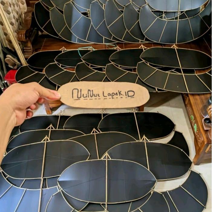 Layangan Gapangan bambu model lodoyo serutan halus sampul rapi fullset sendaren