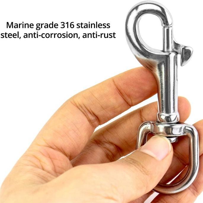 KAITANCANTOLAN ANJING SNAP HOOK SWIVEL KUNCI KARBINER UNTUK TALI HEWAN BULL Swivel Snap Hook