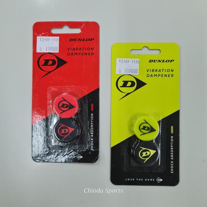 Damper Dampner Vibration Dampener Peredam Senar Raket Tenis Dunlop Bulat isi 2 Original