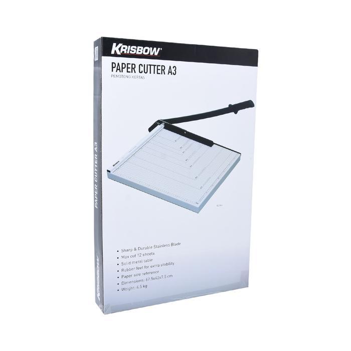 VYN Krisbow Alat Potong Kertas - Putih Paper Trimmer Pemotong Kertas Peralatan Fotocopy