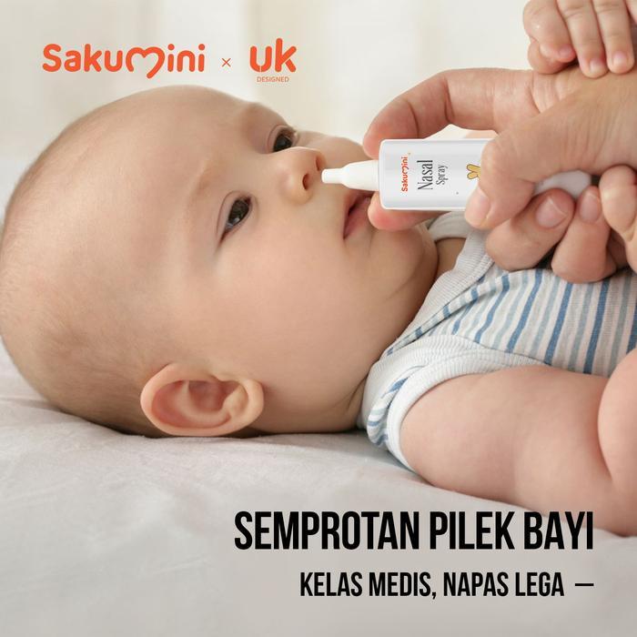 Sakumini Nose Hygiene 0,9% NaCL Garam Steril Semprot Nasal Spray Pembersih Cuci Hidung Pereda Pilek