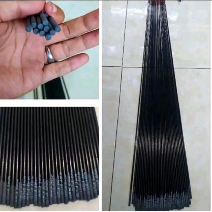 Ujung Carbon Solid but 4.0mm s/d 7.0mm Kaku Dan Kuat - UKURAN Diameter Bawah 4.9mm Handle