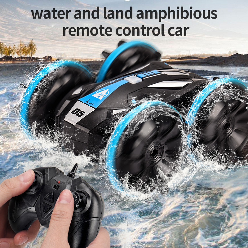 2024 New Amphibious Rc Car 1:24 RC Stunt Car 4WD 360 Rotate Remote