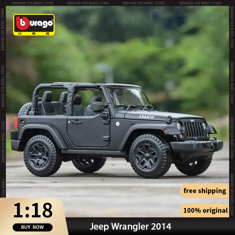 1:18 Maisto Jeep Wrangler 2014 Sahara Rubicon Car Diecast Model
