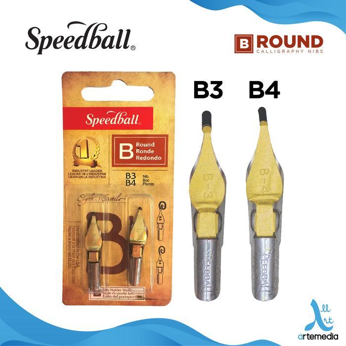 Mata Pena Kaligrafi Speedball B Round Nibs Calligraphy