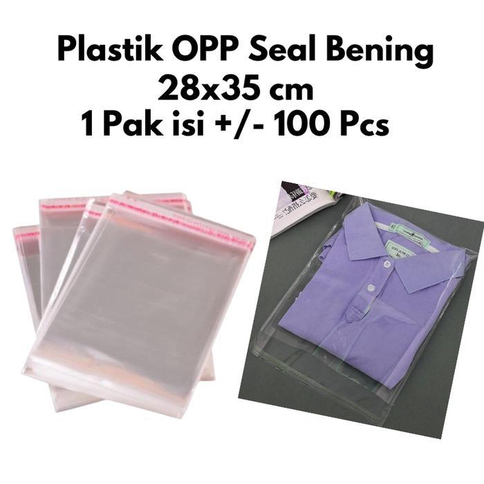 TERLARIS PLASTIK BAJU PLASTIK OPP BENING 28 X 35 CM 28X35 gratis ongkir